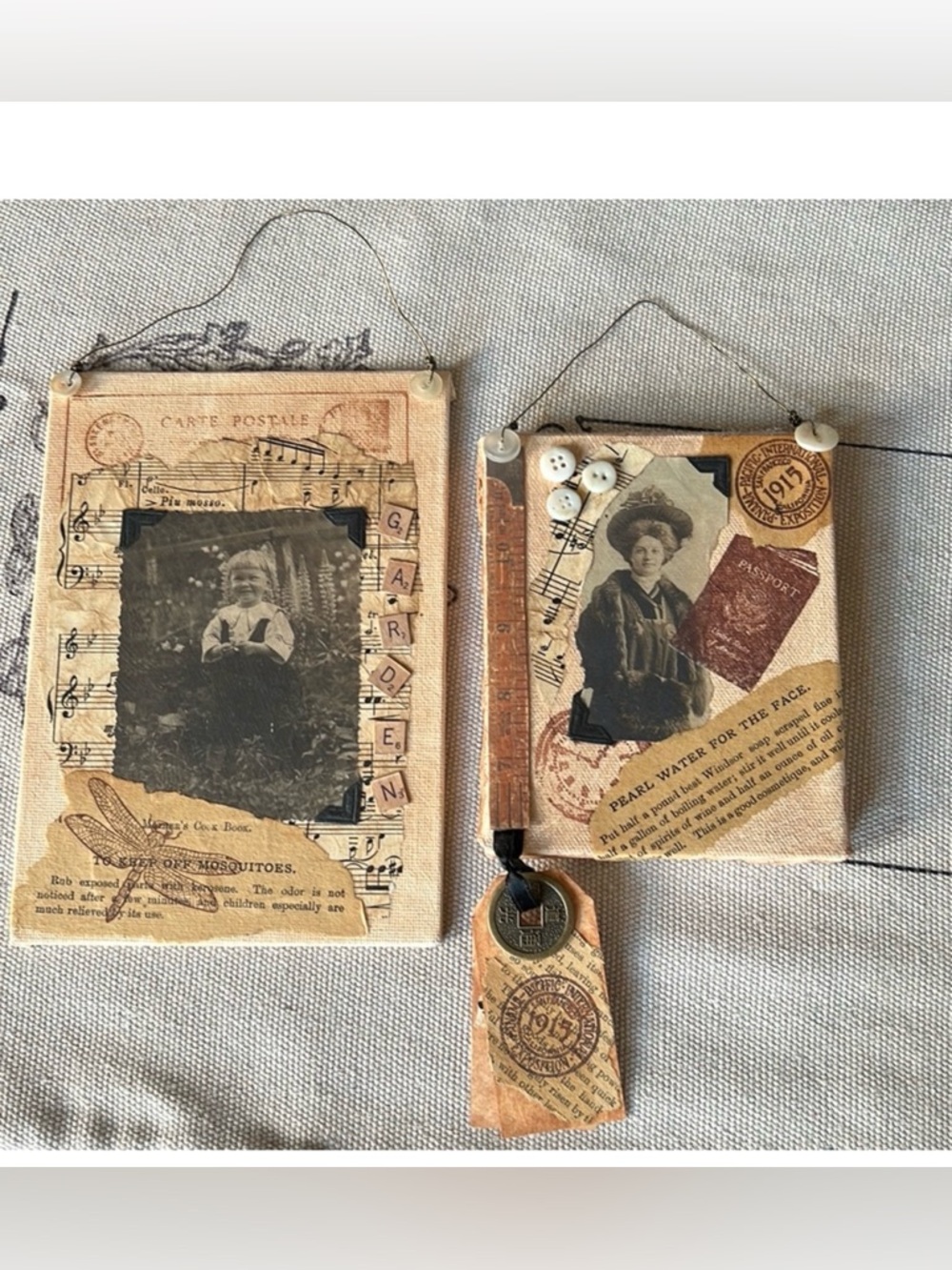 Vintage Wall Hangings - Set of 2